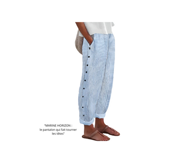 Marine Horizon | Pantalon en lin léger